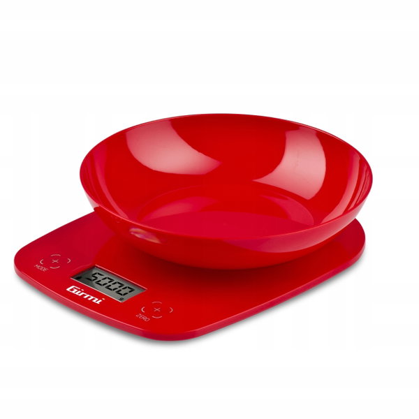 Waga kuchenna elektroniczna Girmi PS01 Tarowanie 5kg Czerwona