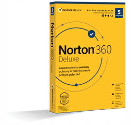 Program antywirusowy Norton 360 Deluxe 50GB 5 urządzeń / 12 miesięcy BOX PL