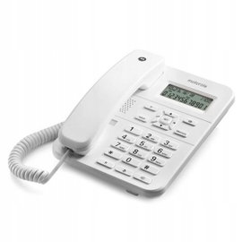 Telefon stacjonarny przewodowy Motorola CT202 Biały