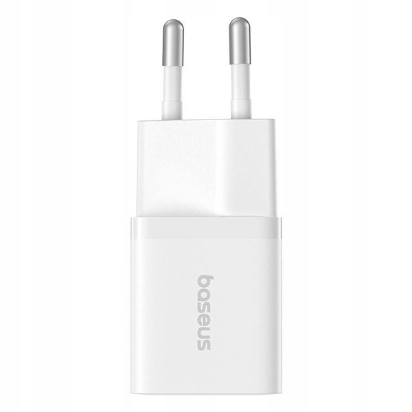 Ładowarka sieciowa Baseus GaN5 mini 1C 25W + kabel USB-C do USB-C Biała