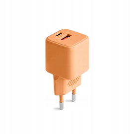 Ładowarka sieciowa uniwersalna Colorum 30W USB-A USB-C Pomarańczowa