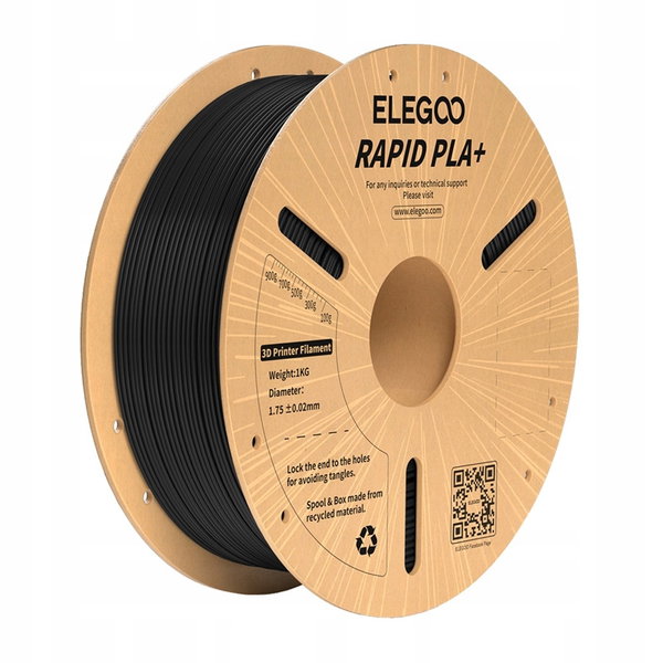 Filament do drukarki 3D Elegoo Rapid PLA+ Czarny