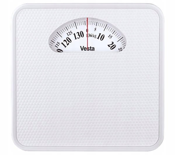 Waga łazienkowa tradycyjna mechaniczna Vesta EBS05W do 136kg Biała