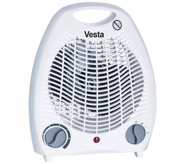 Termowentylator Vesta EFH01N 1000 W 2000 W Biały