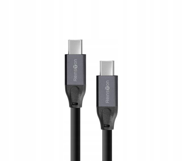 Kabel Przewód USB-C Reinston EKT47 Typ C 100W Szybkie Ładowanie 2m Czarny