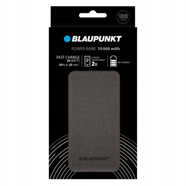 Powerbank Blaupunkt BL-110PB 10000mAh 20W USB / USB-C Czarny