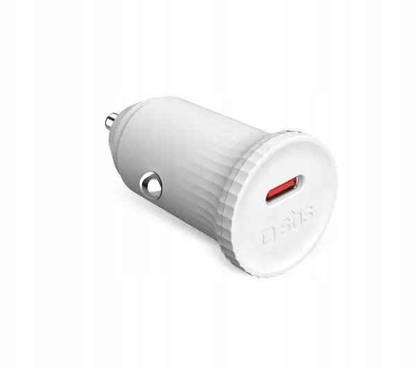 Ładowarka samochodowa uniwersalna SBS ECO Car GRS USB-C 25W Biała