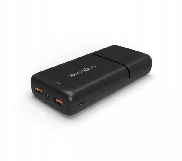 Powerbank Reinston 20000 mAh PD 20W Fast Charge USB-C / 2x USB Czarny