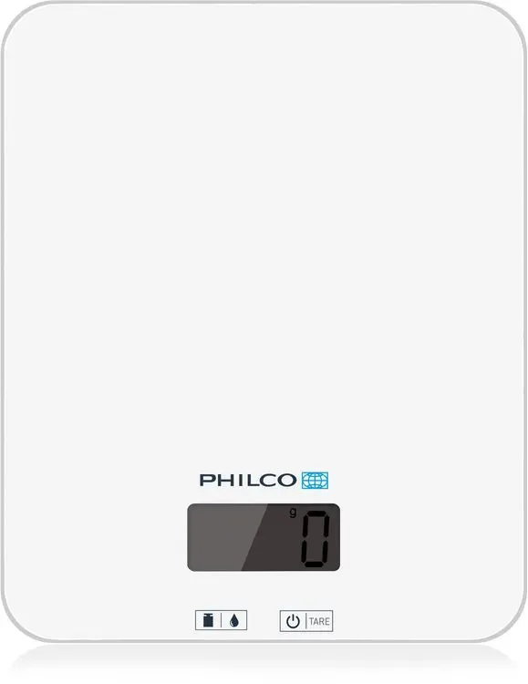 Waga kuchenna elektroniczna Philco PHKS 4510 8kg Tarowanie Biała