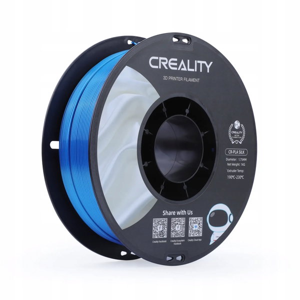 Filament do drukarki 3D Creality CR-Silk PLA 1,75mm Niebieski
