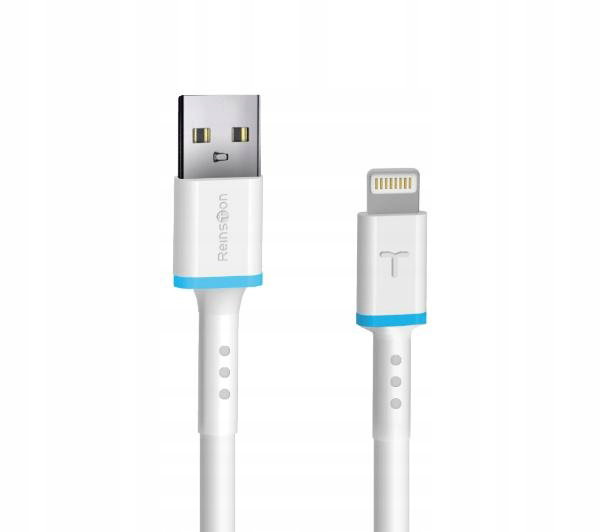 Kabel Przewód Reinston EKT41 USB - Lightning 1,2 metra Biała