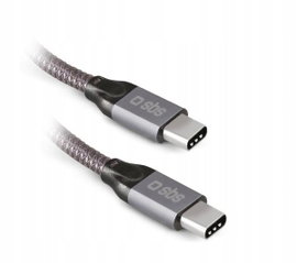 Kabel Przewód SBS USB-C do USB-C 240W 1m Szary