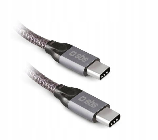 Kabel Przewód SBS USB-C do USB-C 240W 1m Szary
