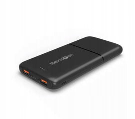 Powerbank Reinston 10000 mAh PD 20W Fast Charge USB-C / 2x USB Czarny