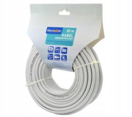 Kabel Przewód koncentryczny Reinston ESAT012 30m Antenowy Biały