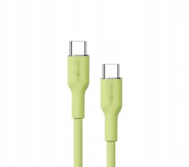 Kabel Przewód Reinston USB-C do USB-C SOFT 65W 1,5 metra Zielony