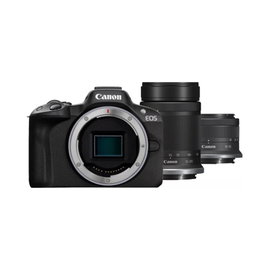 Aparat Canon EOS R50 + RF-S 18-45mm IS STM + RF-S 55-210mm IS STM