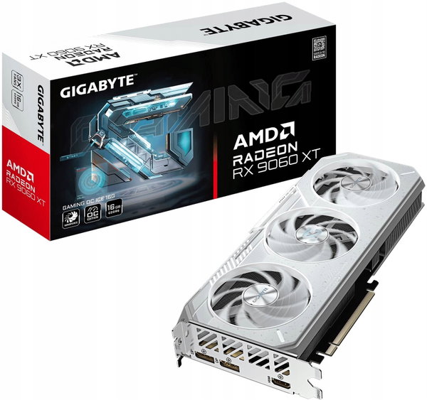 Karta graficzna Gigabyte Radeon RX 9060 XT Gaming OC ICE 16G GDDR6