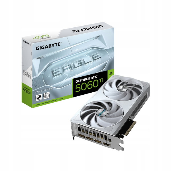 Karta graficzna Gigabyte GeForce RTX 5060 Ti Eagle OC Ice 8GB GDDR7 DLSS4