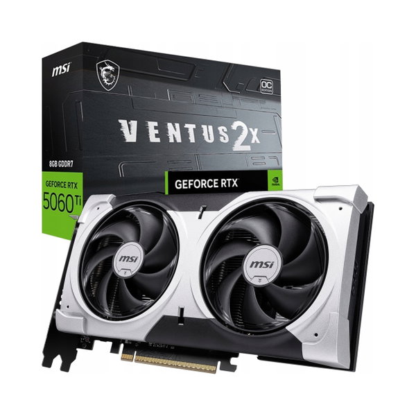 Karta graficzna MSI GeForce RTX 5060 Ti Ventus 2X OC Plus 8GB GDDR7 DLSS4