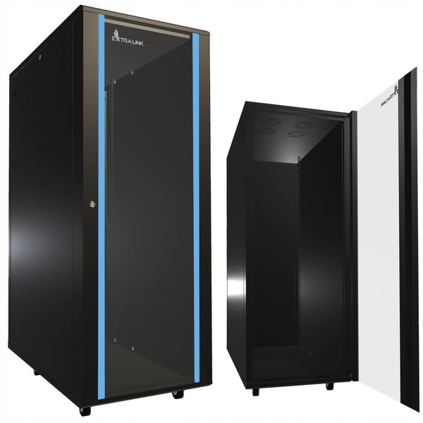 Szafa RACK ExtraLink Stojąca 19" 32U 600x1000mm jednosekcyjna