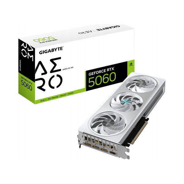 Karta graficzna Gigabyte GeForce RTX 5060 AERO OC 8GB GDDR7 DLSS 4