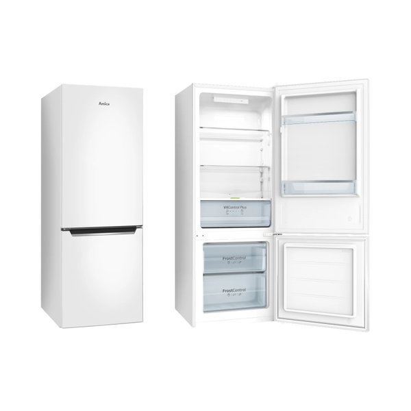 Lodówka AMICA FK244.4 Biała 144 cm 205 l