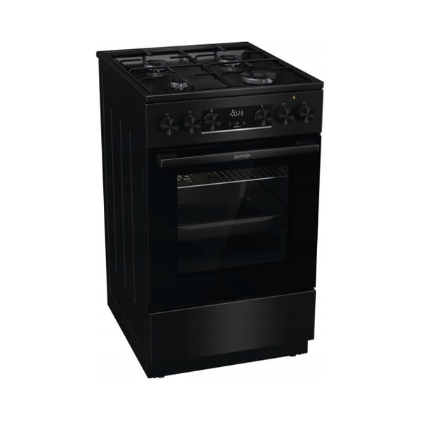 KUCHNIA GAZOWO ELEKTRYCZNA 50cm GORENJE GK5C60BJ Czarna AirFry MultiAir