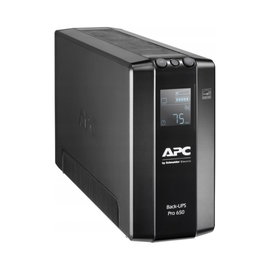 UPS APC Back-UPS Pro (650VA/390W, 6xIEC, RJ-45, AVR, LCD)