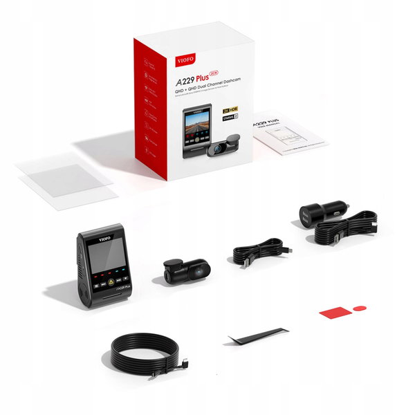 Kamera samochodowa Viofo A229 PLUS 2CH-G GPS