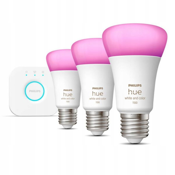 Philips Hue Zestaw startowy White and color ambiance 3xE27 1055lm