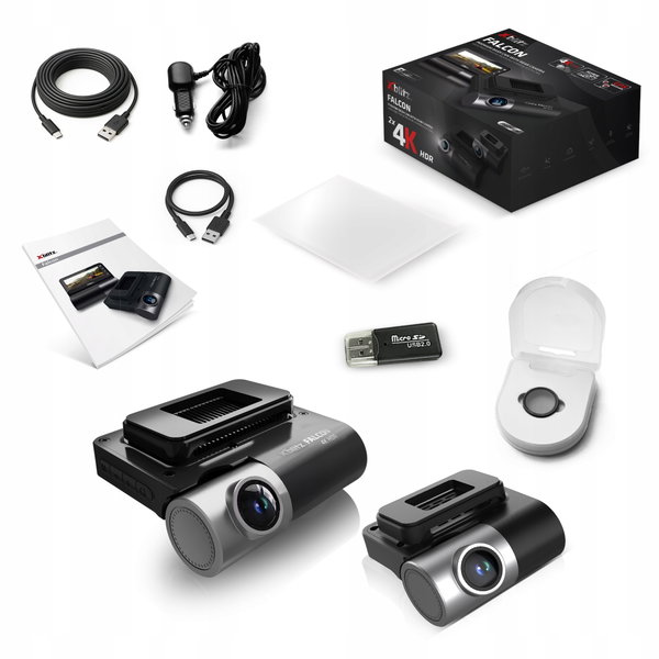 Kamera samochodowa Xblitz FALCON Dual 4K Sony Starvis 2 ADAS HDR