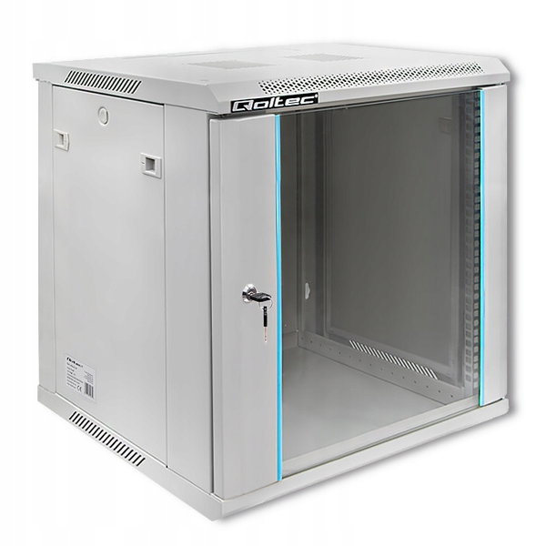 Szafa RACK Qoltec Szafa RACK 19" 12U 600x635x450 szara