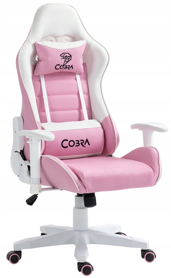 Fotel gamingowy Cobra Rebel 203 Biało-różowy