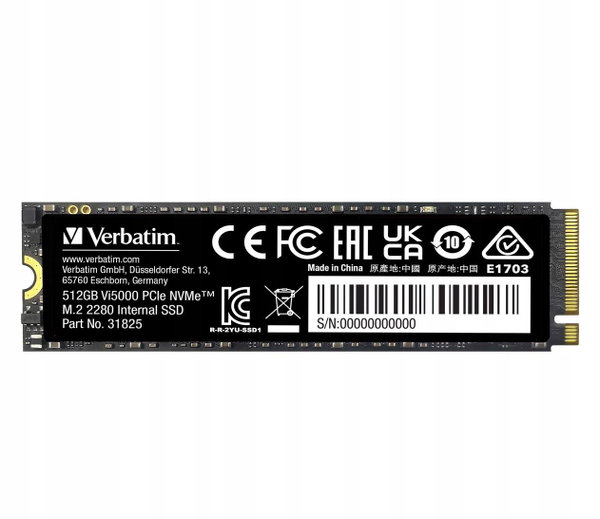 Dysk SSD Verbatim 512GB M.2 PCIe Gen4 NVMe Vi5000