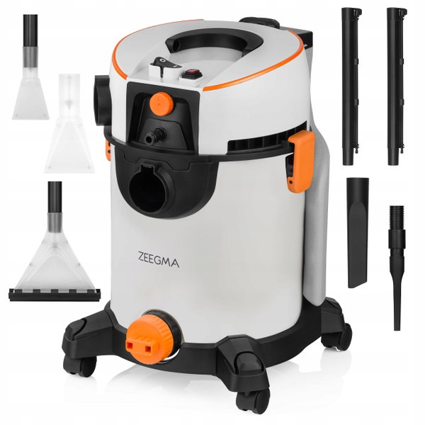 Odkurzacz bezworkowy piorący Zeegma 1400W Wash Grey