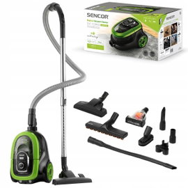 Odkurzacz bezworkowy SENCOR SVC 1038GR 3AAA HEPA AKCESORIA