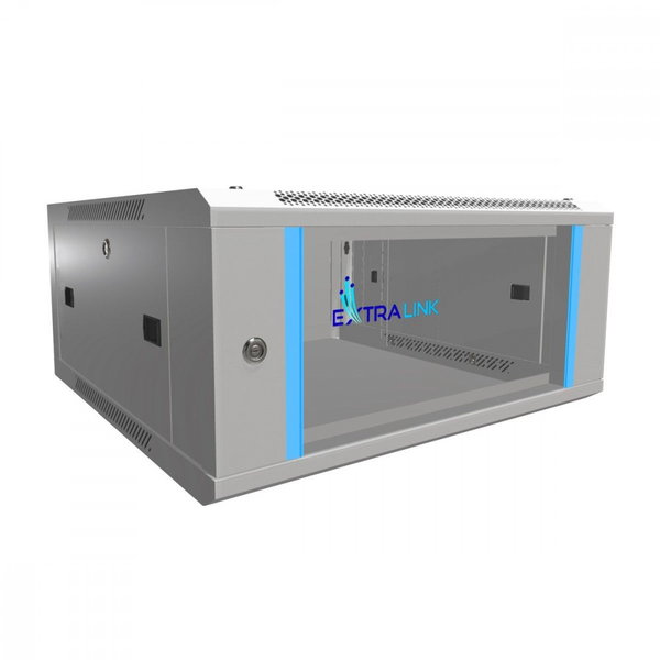 Szafa RACK ExtraLink Wisząca 19" 4U 600x600mm (szara)