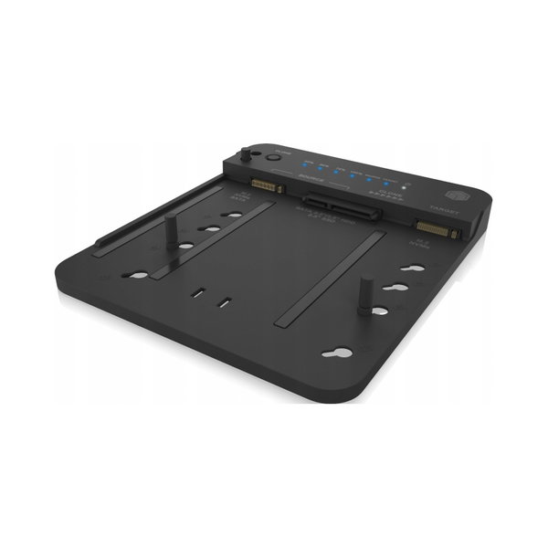 IcyBox Stacja klonująca i dokująca M.2 NVMe SSD, 2.5"/3.5" SATA SSD/HDD