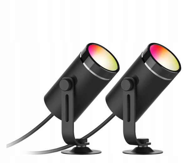 Deltaco SMART HOME Garden light, 2 lights, 6W per light, RGB + 2700K
