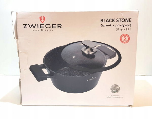 Garnek tradycyjny Zwieger Black Stone 5,5 l