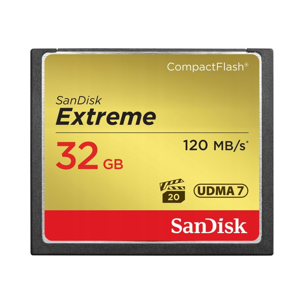 Karta CF Sandisk 32GB Extreme zapis 85MB/s odczyt 120MB/s