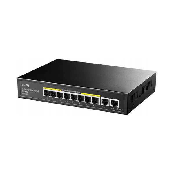Switch Cudy 10p GS1010PE (8x10/100/1000Mbit PoE+, 2x1000Mbit)