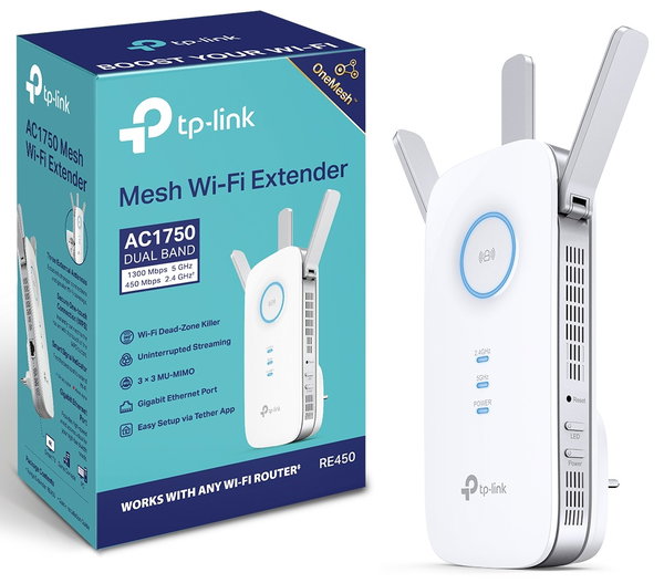 Wzmacniacz sygnału WiFi TP-LINK RE450 1750Mb/s ACRE450 802.11a/b/g/n/ac