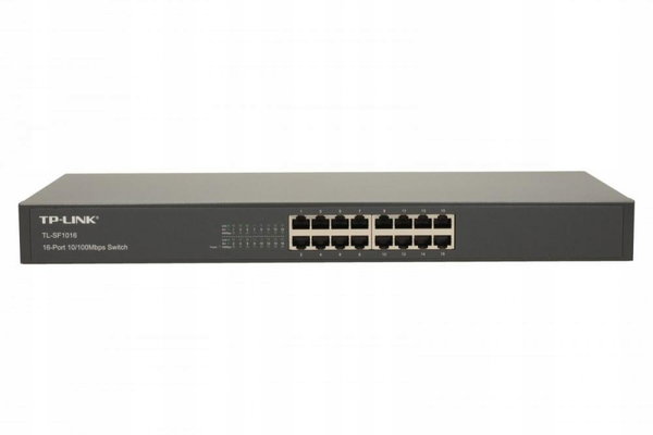 Switch TP-Link 16p TL-SF1016 Rack (16x10/100Mbit)