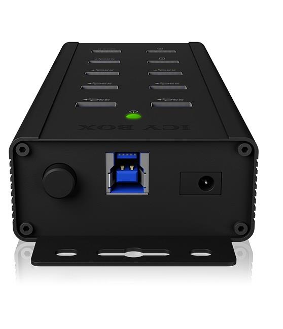 Hub USB ICY BOX HUB USB-B - 10x USB-A (7x USB 3.2 Gen1)