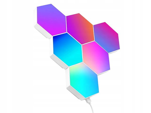 Lampa smart Tracer Sześciokątne lampy RGB Tracer Ambience - Smart Hexagon