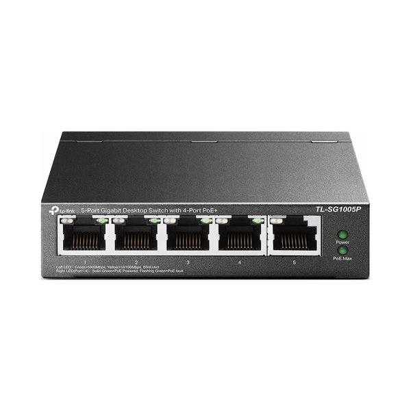 Switch TP-Link 5p TL-SG1005P (5x10/100/1000Mbit, 4xPoE)