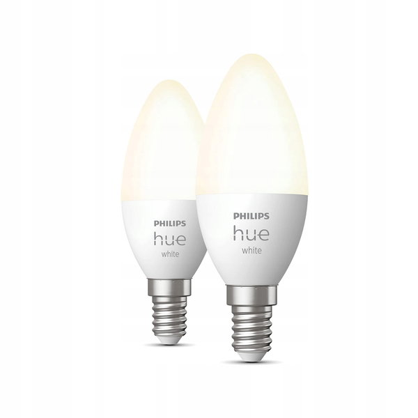 Zarówka smart Philips Hue White Inteligentna Żarówka świeczka 2xE14