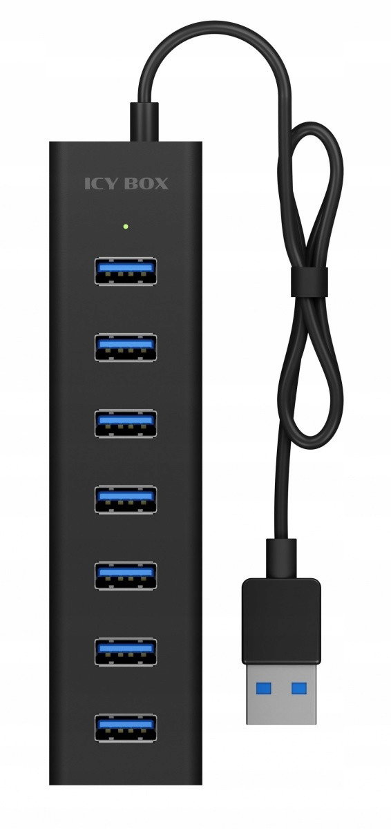Hub USB ICY BOX HUB USB-A - 7x USB-A z zasilaczem